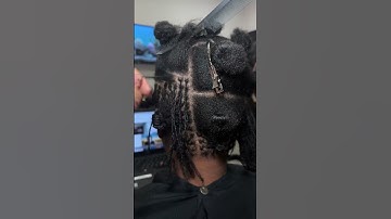 Showing how I install Sisterlocks on medium length hair #sisterlocks #locs #microlocs #locsjourney