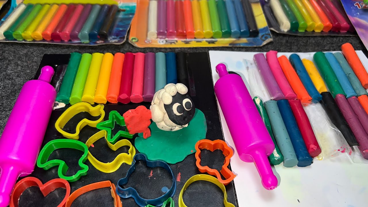 ألعاب صلصال | مفاجأة! عملنا خروف أبيض جميل جدًا 🐑