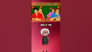 "Who Is The Real Zombie? Only Genius Can Tell!"#quiz #riddle #puzzle #shorts #viral #trending #funny