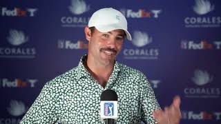 Wesley Bryan Saturday Leader Flash Interview 2024 Corales Puntacana Championship © PGA Tour Wealth