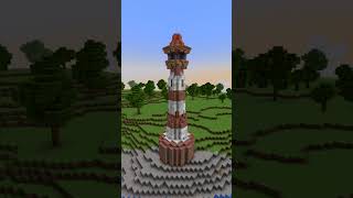 #shorts Minecraft Rhythm Building Lighthouse Tutorial (World's Smallest Violin)