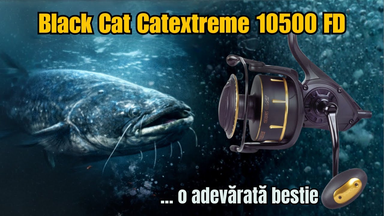 Mulineta Black Cat Catextreme 10500   bestia pentru pescuitul la somn #f4fcatchthemoment #angler