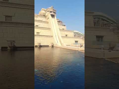 leap of faith water slide ,Shark lagoon  Atlantis, Dubai