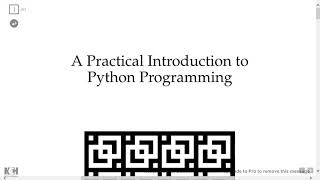 A Practical Introduction To Python Programming - Exercise 1 8 7a