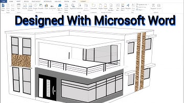 [RECAP] Beautiful 3D house design With Microsoft Word | MS word House Design. How to make 3D house