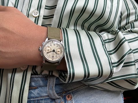 Chase Watch Corp. Baby Chronograph Valjoux 69 1940s