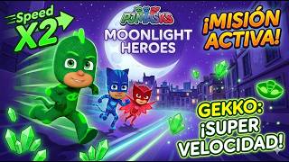 PJ Masks Gekko Velocidad X2 ¡Misión en Moonlight Heroes! 🌙🦎 #pjmasks #gamming  #viral