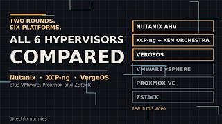 Information Nutanix vs XCP-ng vs VergeOS — And All 6 Hypervisors Compared (2026) | Technology for Normies Update