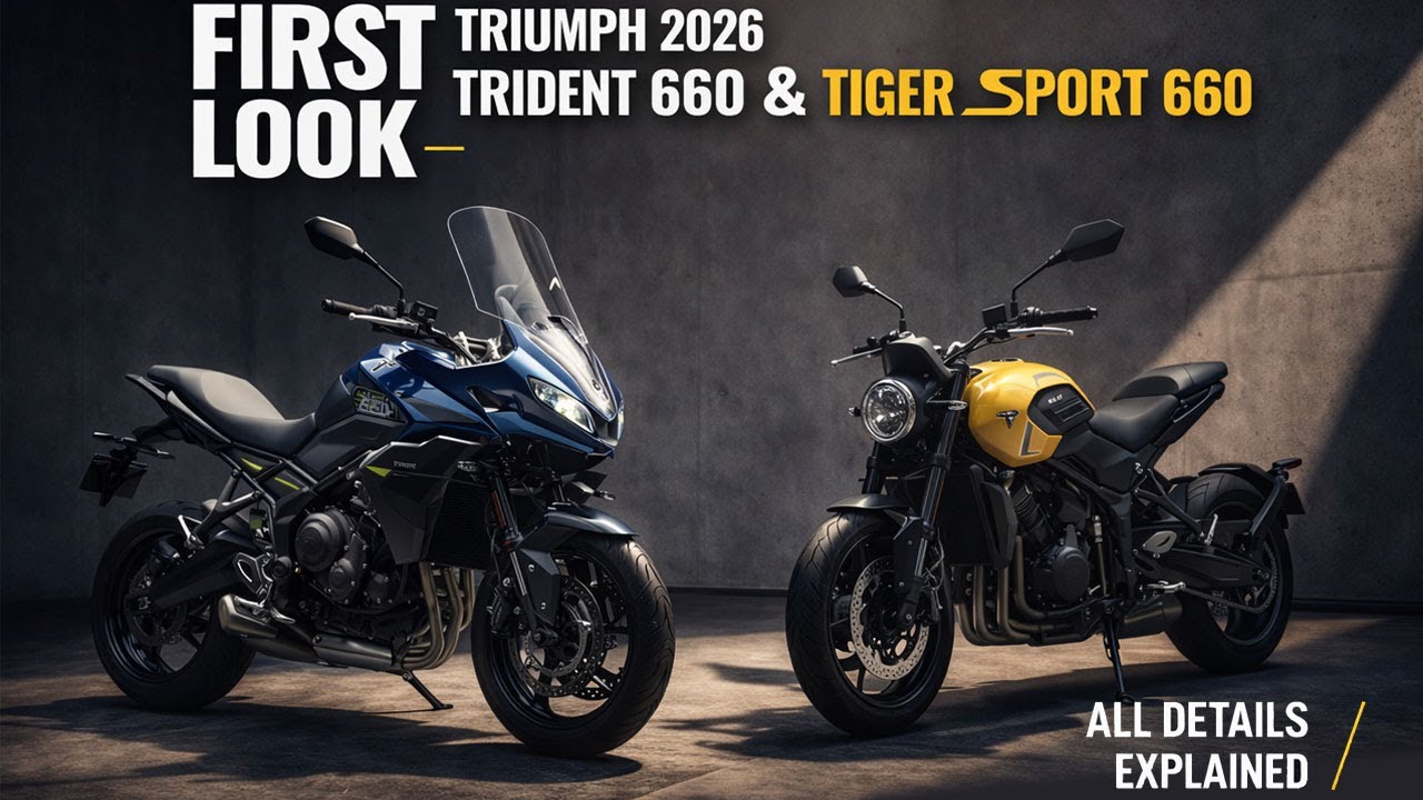 2026 Triumph Trident 660 and Tiger Sport 660 Launched -Explained All Spec, Features And More Details