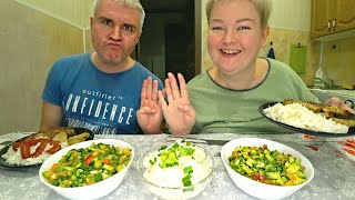 Мукбанг ОТУЧИЛА мужа от ПЬНСТВА и хождения по БАБАМ! Болтаем и ВКУСНО кушаем семейный ужин в России