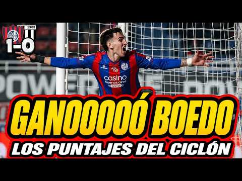 La reacci&oacute;n y los puntajes de Pablo Lafourcade para el triunfo de San Lorenzo sobre Gimnasia y Esgrima de Mendoza