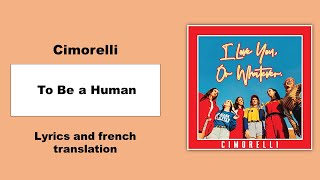 Cimorelli - To Be a Human | Lyrics and french translation