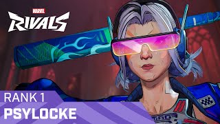RANK 1 PSYLOCKE | Vyvanse Ryften | MARVEL RIVALS PRO COMPETITIVE