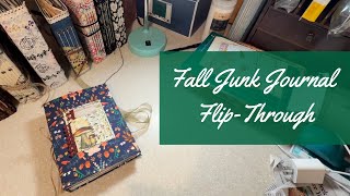 Autumn-Themed Junk Journal Flip-Through | Customizable Journal with Ephemera Scrap Kit *SOLD*