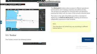 1. Basic operations with navi-sailor Transas 4000