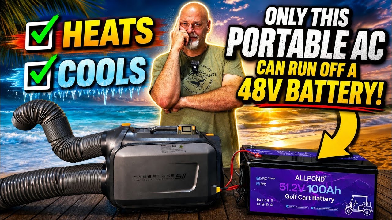 Can This CAMPING AC Really Run Off a 48V Battery? Cybertake S2 Pro Review”