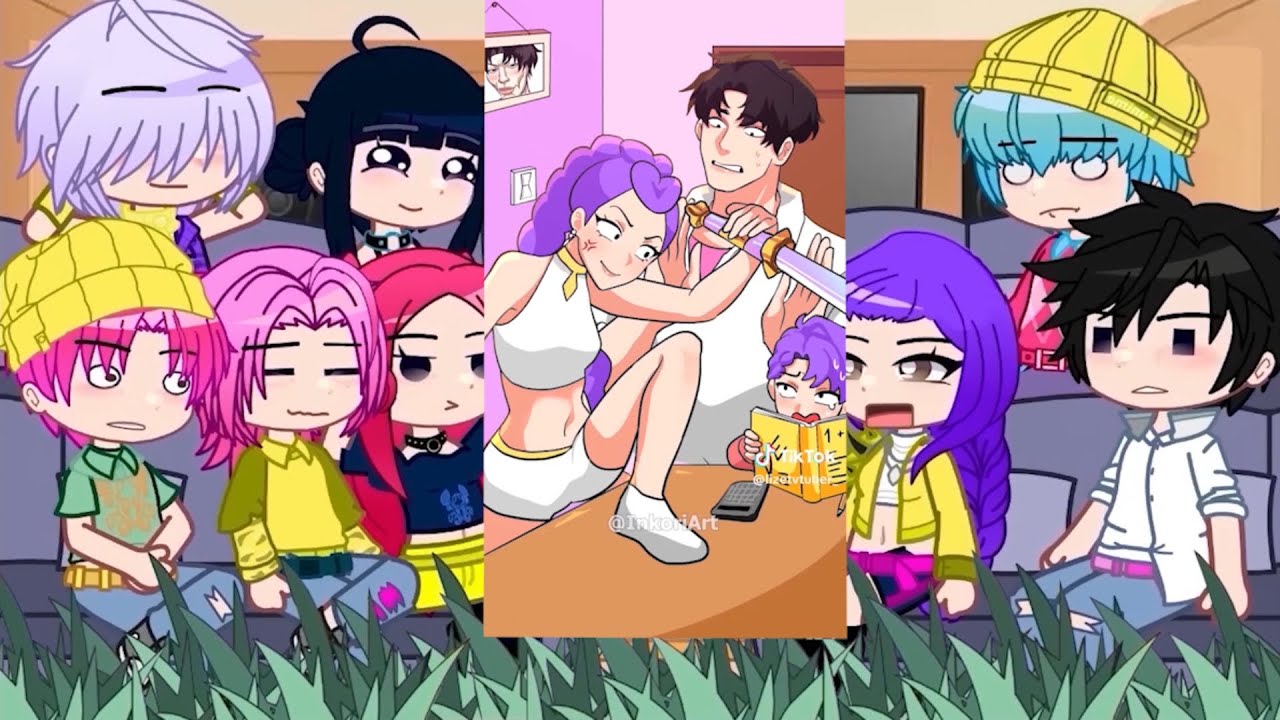 🥀 KPOP Demon Hunters React to Themselves // TikToks + Memes || Part 2 || Gacha React 💫💫