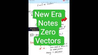 10 ) Zero Vector 🔥 | Null Vector Concept Properties &amp; Examples | JEE &amp; NEET Physics