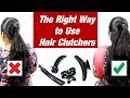 The Right Way to Use Clutchers | Long & Short Hairstyles