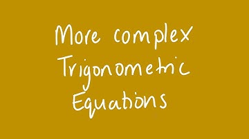 More complex trigonometric equations | Unit 1 and 2 VCE Maths Methods