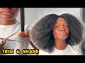 HOW TO PROPERLY TRIM AND SHAPE NATURAL HAIR AT HOME | step by step guide