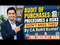 Audit of Purchases Checklist: A Free Guide for Students and Professionals