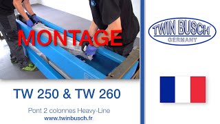 Montage du pont à 2 colonnes Heavy-line TWIN BUSCH® TW 250 & TW 260