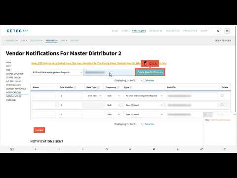 How To Set Up Automatic Vendor Notifications