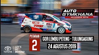 Auto Gymkhana Second Round:  Anjasara Wahyu, Adrianza Yunial, Herdiko Setyaputra dan Sabrina Sameh