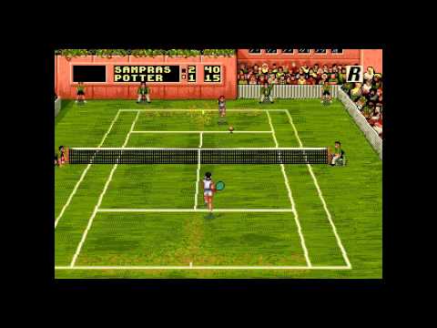 Pete Sampras Tennis 96 ... (Sega Genesis) Gameplay