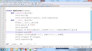 Python tkinter  |  Alarm GUI Example  |  Hindi