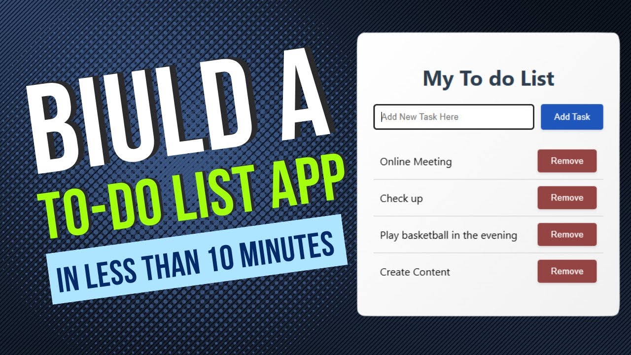 I Built A To-do List App In 24 Hours! - YouTube