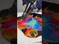 DRAMATIC FLUID ART!🤩Colorful Acrylic Pour Painting #fluidart #shorts #abstractart #acrylicpainting