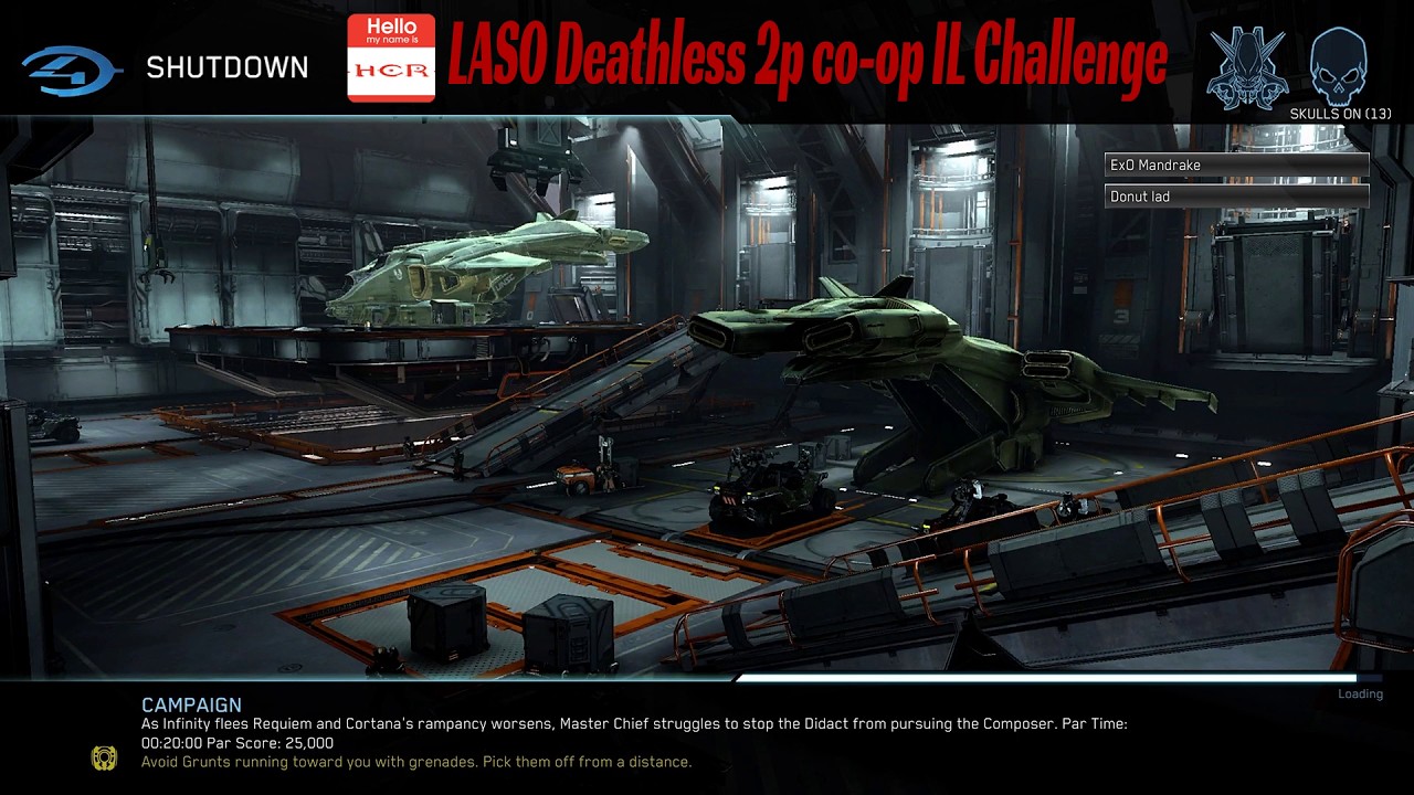Halo 4 Shutdown LASO Deathless 2 player co-op with Donut_lad, 