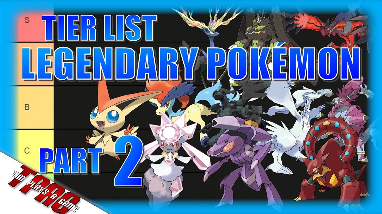 Legendary and Mythical Pokémon Tier List