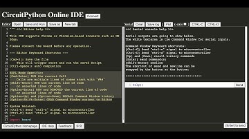 【CircuitPython IDE】New Editor shortcuts in REPL mode help you explore while writing the script
