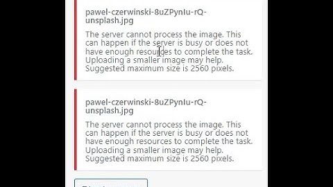 Server Cannot Process Image  If Server Is Busy Or Does Not Have Enough Resources To Complete Task