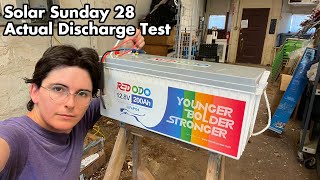 Solar Sunday Experiments 28: A real discharge test of the Redodo Power 12v 200AH battery