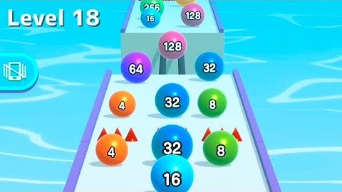 Ball Run 2048 - Gameplay Walkthrough Part 1 Tutorial Levels  (iOS, Android)