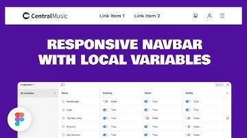 Responsive Navbar UI Design with Local Variables and Modes in Figma. for Desktop, Tablet and Mobile