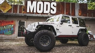 Jeep Wrangler Unlimited MODS!  Lift Kit, Armor, & More