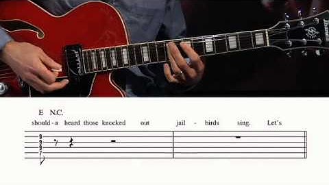 Elvis Presley "Jailhouse Rock" lesson @ GuitarInstructor.com (excerpt)