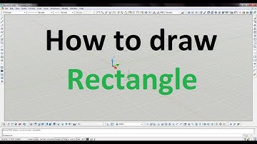 How to draw Rectangle in AutoCad 2007 in Hindi, Autodesk
