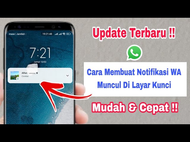 Cara Membuat Notifikasi WA Muncul Di Layar Kunci class=