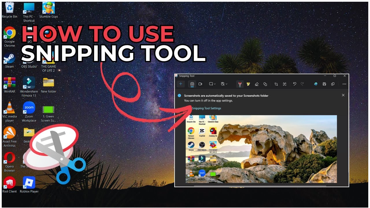 How to Take a Screenshot with Snipping Tool (Windows 11/10) - YouTube