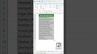 How to Remove Text Inside Brackets in Excel 🔥#excel #exceltips @GlobalComputerWorld