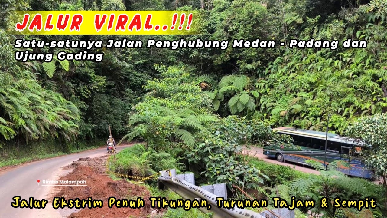 Salah Satu Jalur Alternatif Menuju Padang yang Dilewati Bus ALS‼️Jalur Ekstrim Via Rimbo Malampah