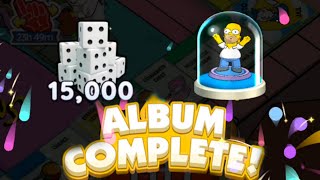 FINALLY 15000 Dice ! ALBUM COMPLETED THE SIMPSONS GO MONOPOLY GO #monopolygo #album #complete 