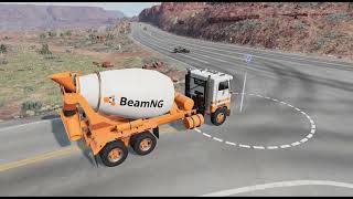 Realistic Car Crashes and Overtakes #129 -  BeamNG Drive