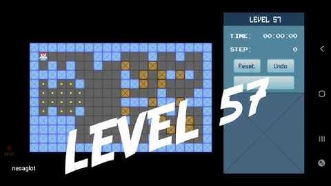 Classic Sokoban Level 57 | without UNDO | Solution 1 - 90